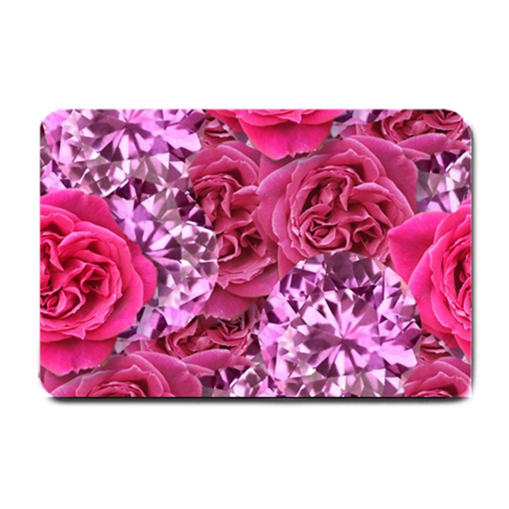 Roses Pink Tourmaline Seamless Small Doormat