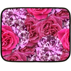 Roses Pink Tourmaline Seamless Fleece Blanket (mini)