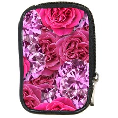 Roses Pink Tourmaline Seamless Compact Camera Leather Case