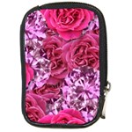 Roses Pink Tourmaline Seamless Compact Camera Leather Case Front