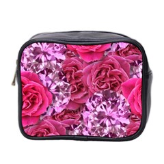 Roses Pink Tourmaline Seamless Mini Toiletries Bag (two Sides)