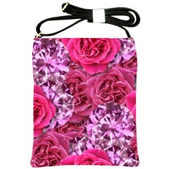 Roses Pink Tourmaline Seamless Shoulder Sling Bag