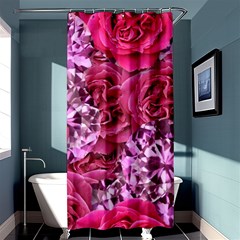 Roses Pink Tourmaline Seamless Shower Curtain 36  X 72  (stall)  by Jancukart