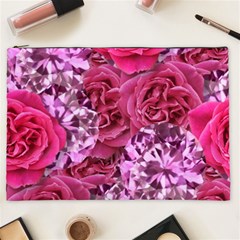 Roses Pink Tourmaline Seamless Cosmetic Bag (xxl)