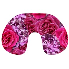 Roses Pink Tourmaline Seamless Travel Neck Pillow