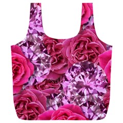 Roses Pink Tourmaline Seamless Full Print Recycle Bag (xxl) by Jancukart