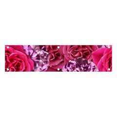 Roses Pink Tourmaline Seamless Banner And Sign 4  X 1 