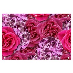 Roses Pink Tourmaline Seamless Banner And Sign 6  X 4 