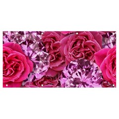 Roses Pink Tourmaline Seamless Banner And Sign 8  X 4 