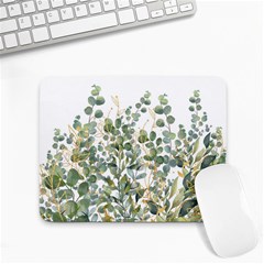 Gold And Green Eucalyptus Leaves Small Mousepad by Jack14