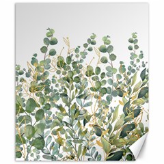 Gold And Green Eucalyptus Leaves Canvas 8  X 10  by Jack14