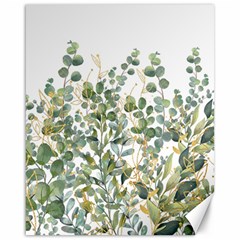 Gold And Green Eucalyptus Leaves Canvas 16  X 20  by Jack14