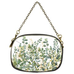 Gold And Green Eucalyptus Leaves Chain Purse (one Side) by Jack14