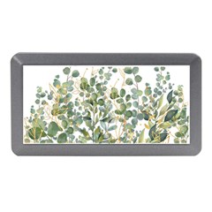 Gold And Green Eucalyptus Leaves Memory Card Reader (mini) by Jack14