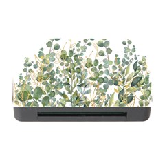 Gold And Green Eucalyptus Leaves Memory Card Reader With Cf by Jack14