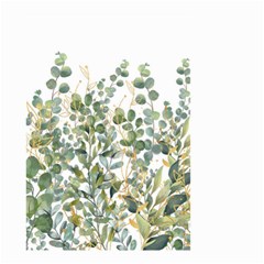 Gold And Green Eucalyptus Leaves Small Garden Flag (two Sides) by Jack14