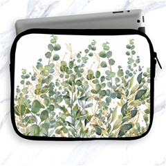 Gold And Green Eucalyptus Leaves Apple Ipad 2/3/4 Zipper Cases by Jack14