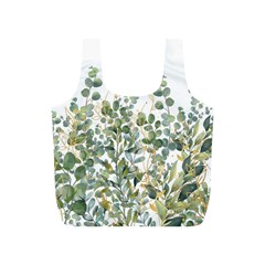 Gold And Green Eucalyptus Leaves Full Print Recycle Bag (s) by Jack14