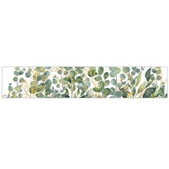 Gold And Green Eucalyptus Leaves Large Premium Plush Fleece Scarf  by Jack14