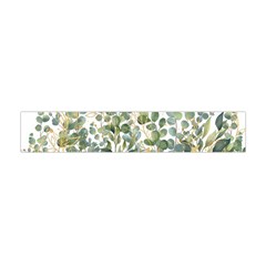 Gold And Green Eucalyptus Leaves Premium Plush Fleece Scarf (mini) by Jack14