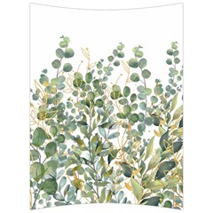 Gold And Green Eucalyptus Leaves Back Support Cushion