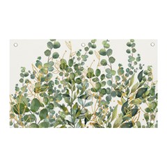 Gold And Green Eucalyptus Leaves Banner And Sign 5  X 3  by Jack14