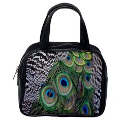 Peacock Bird Feather Colourful Classic Handbag (one Side)