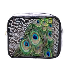 Peacock Bird Feather Colourful Mini Toiletries Bag (one Side)