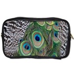 Peacock Bird Feather Colourful Toiletries Bag (One Side) Front