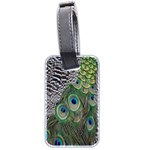 Peacock Bird Feather Colourful Luggage Tag (two sides) Back