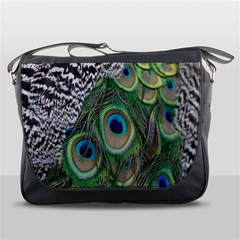 Peacock Bird Feather Colourful Messenger Bag