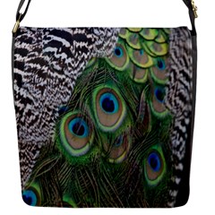 Peacock Bird Feather Colourful Flap Closure Messenger Bag (s)