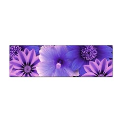 Pattern Floral Flora Flower Flowers Blue Violet Patterns Sticker Bumper (100 Pack) by Jancukart