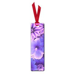 Pattern Floral Flora Flower Flowers Blue Violet Patterns Small Book Marks