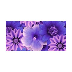 Pattern Floral Flora Flower Flowers Blue Violet Patterns Yoga Headband