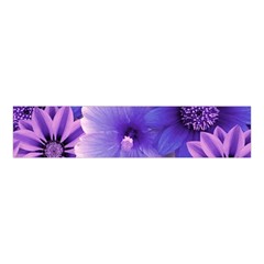 Pattern Floral Flora Flower Flowers Blue Violet Patterns Velvet Scrunchie