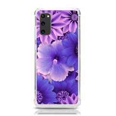 Pattern Floral Flora Flower Flowers Blue Violet Patterns Samsung Galaxy S20 6 2 Inch Tpu Uv Case