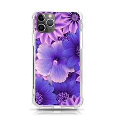 Pattern Floral Flora Flower Flowers Blue Violet Patterns Iphone 11 Pro 5 8 Inch Tpu Uv Print Case