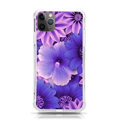 Pattern Floral Flora Flower Flowers Blue Violet Patterns Iphone 11 Pro Max 6 5 Inch Tpu Uv Print Case