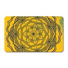 Mandala Vintage Painting Flower Magnet (rectangular)