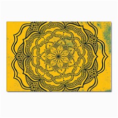 Mandala Vintage Painting Flower Postcard 4 x 6  (pkg Of 10) by Jancukart