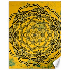 Mandala Vintage Painting Flower Canvas 12  X 16  by Jancukart