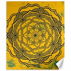 Mandala Vintage Painting Flower Canvas 20  X 24  by Jancukart