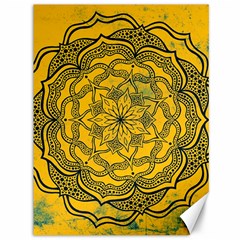 Mandala Vintage Painting Flower Canvas 36  X 48  by Jancukart