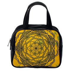 Mandala Vintage Painting Flower Classic Handbag (one Side)