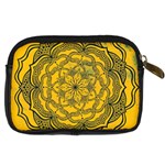 Mandala Vintage Painting Flower Digital Camera Leather Case Back