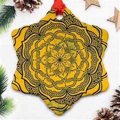 Mandala Vintage Painting Flower Ornament (snowflake)