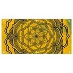 Mandala Vintage Painting Flower Banner and Sign 4  x 2  Front