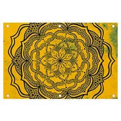 Mandala Vintage Painting Flower Banner And Sign 6  X 4  by Jancukart