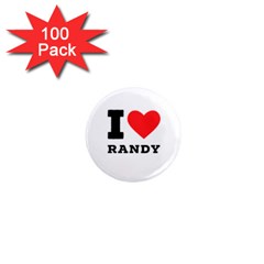 I Love Randy 1  Mini Magnets (100 Pack)  by ilovewhateva